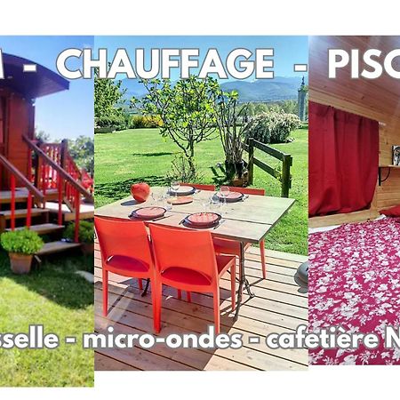 La Roulotte Du Cagire - 4 Pers - Pyrenees Guest House Villeneuve-de-Rivière Exterior photo